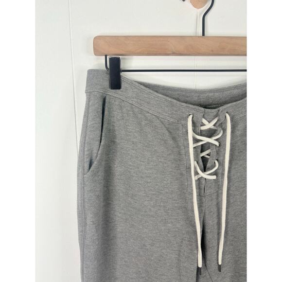 Aerie Gray Lace Up Tie Waist Sweatpants Womens Medium Casual Joggers Loungewear - Picture 5 of 10